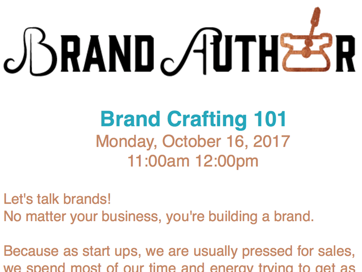 Brand Crafting 101